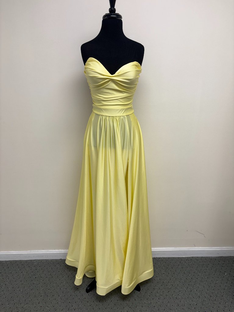 Jessica Angel Dress 2688 Pale Yellow Size Small Nwt